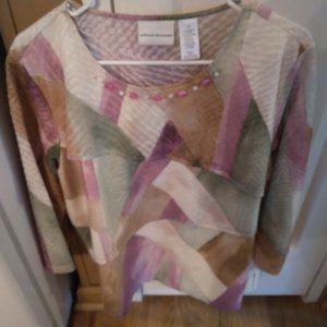 NWT ALFRED DUNNER TOP. SIZE LG